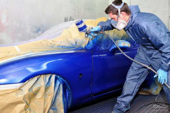کارخانه رنگ خودرو تیبا آبی کاربنی